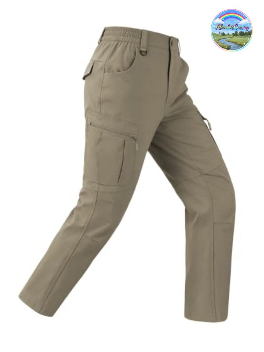 Men's Waterproof Hiking Cargo Pants Lightweight Quick Dry Nylon Stretch 6